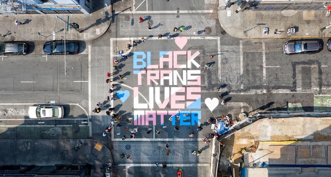 "Trans Black Lives Matter" mural