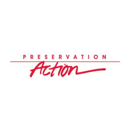 Red text on white background that reads "Preservation Action"