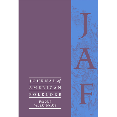 Journal of American Folklore Vol 132, NO 526 cover. 