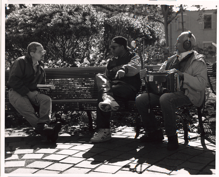 men sitting in a park