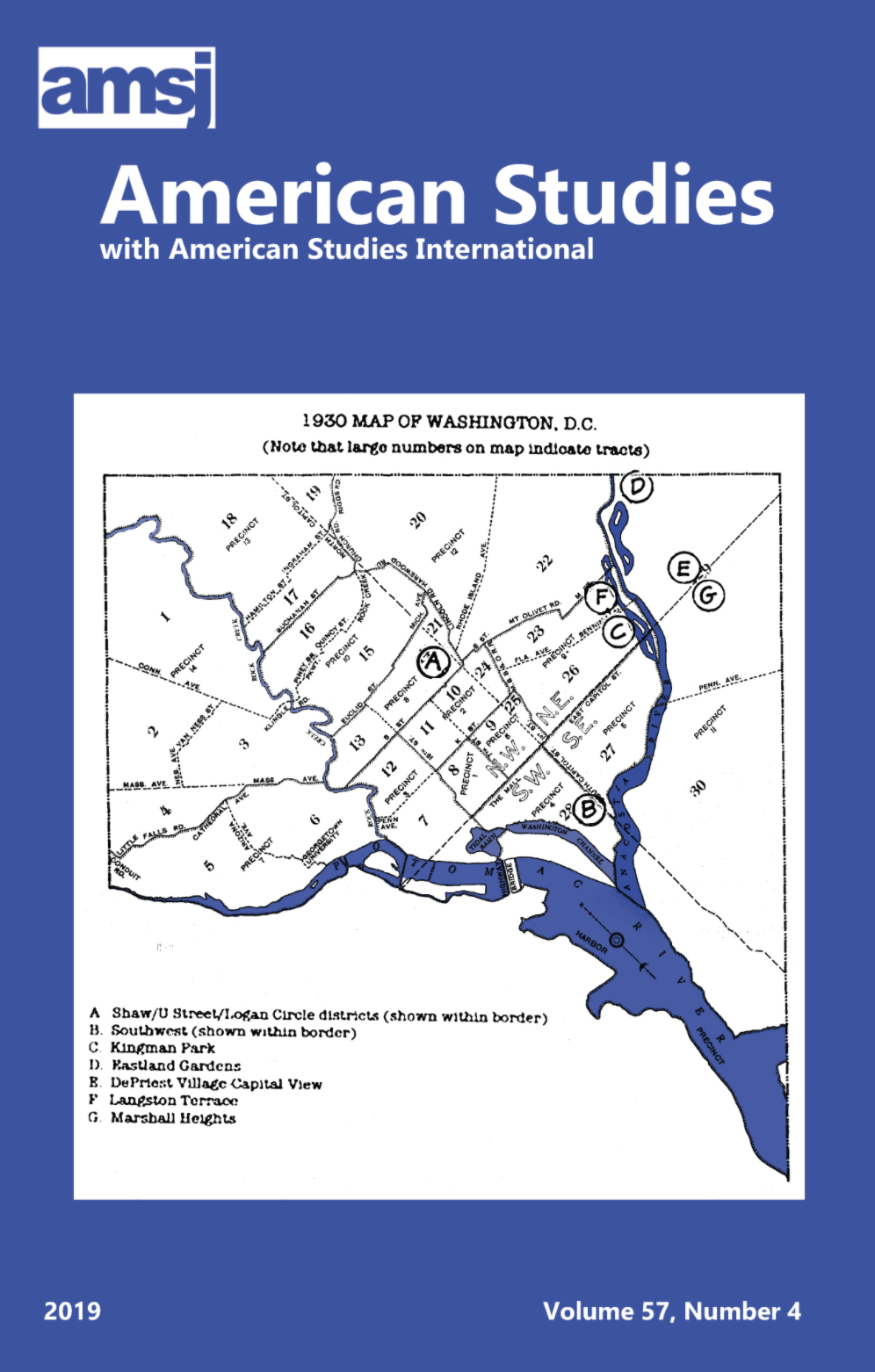 American Studies Volume 57, Issue 4 (2012) cover.