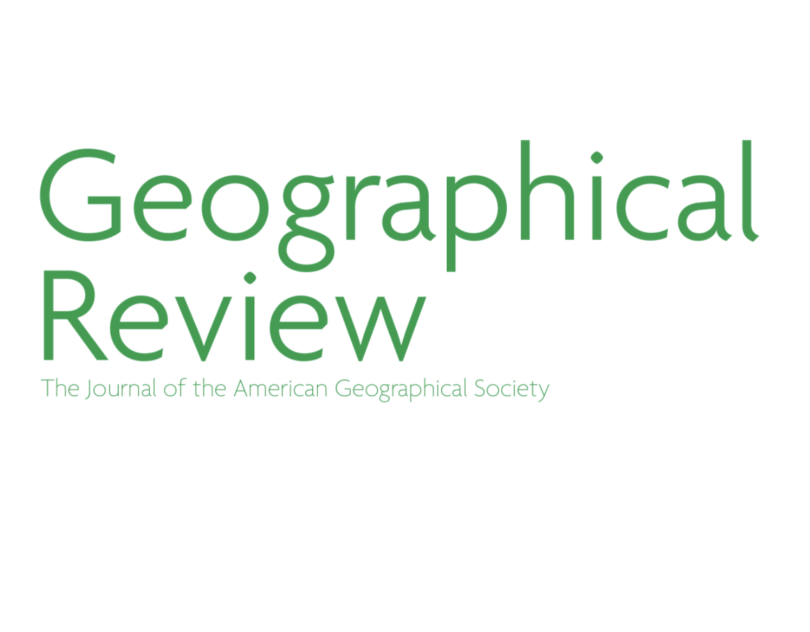 Geographical Review logo. 