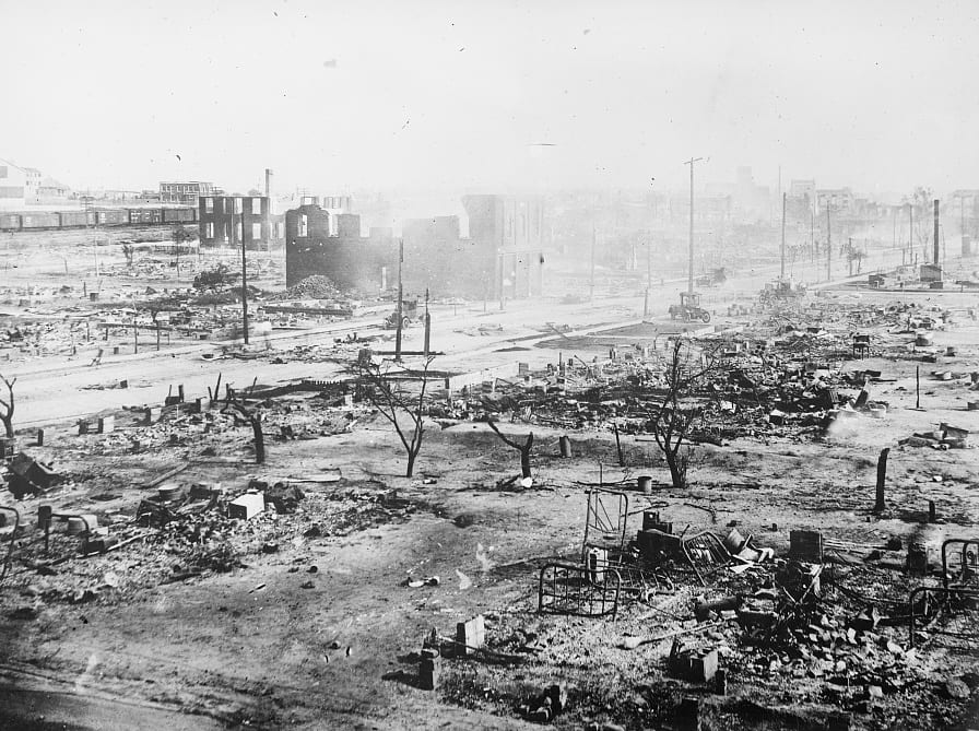 Ruins after the race riots