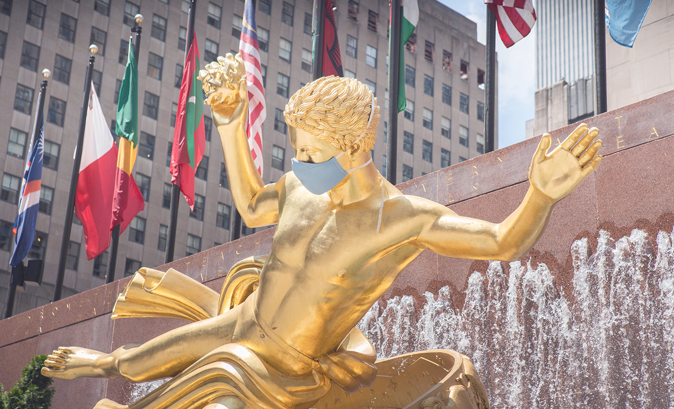 Prometheus, Rockefeller Center, New York, July 2020. [Courtesy of Anthony Quintano © via Flickr under License CC Attribution 2.0]