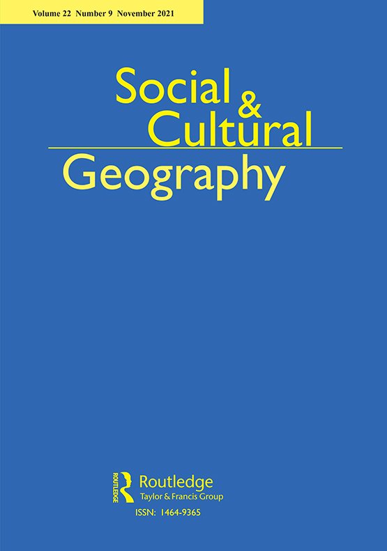 Journal Cover: Social Cultural Geography  