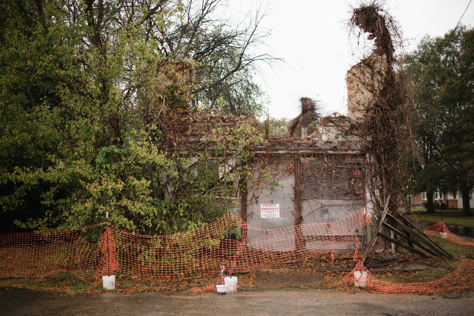 The ruins of Bryant’s Grocery, 2018. [Asleigh Coleman]