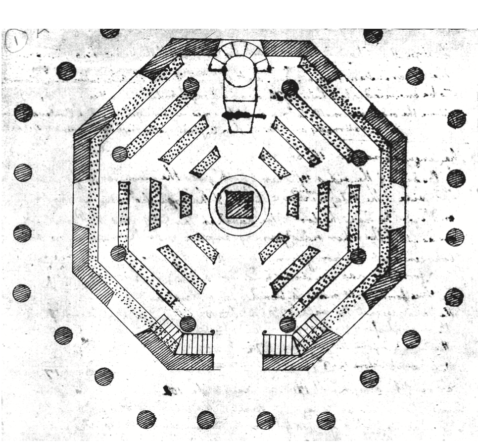 Figure 1. Thomas Jefferson, Plan of a chapel, ca. 1770–79. Reproduced by permission of The Huntington Library, San Marino, California.