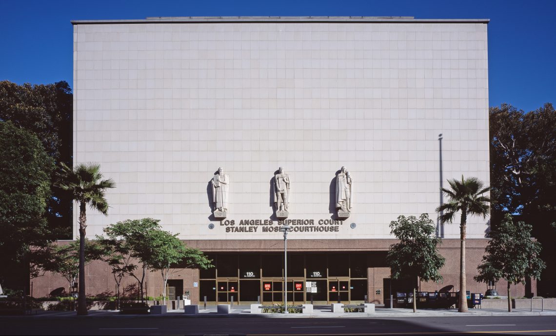 Downtown L.A.'s iconic Stanley Mosk Courthouse. Renowned African American architect Paul R. Williams led the Late Moderne–style building's design team.Photo: The Picture Art Collection / Alamy Stock Photo