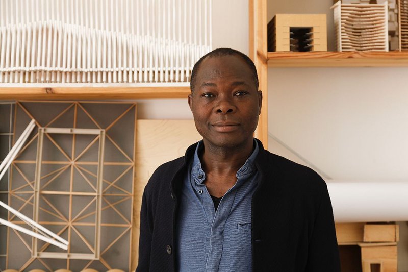 Francis Kéré in his studio in Berlin. Credit: Liz Eve