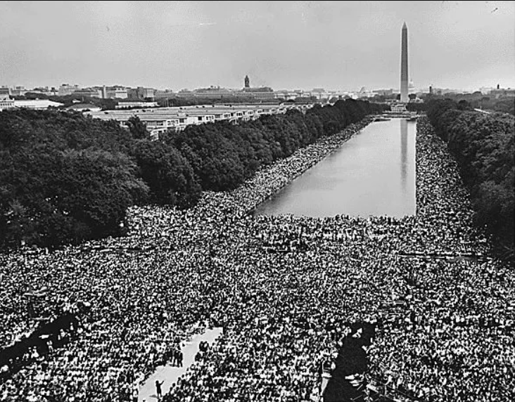 View Of Crowd At 1963 March On Washington