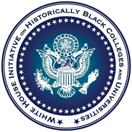 blue and white seal for White House Initiative on HBCUs