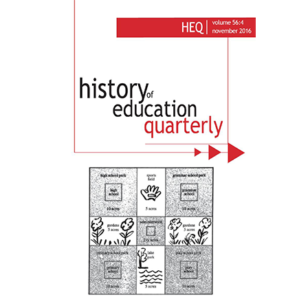 History of Education Quarterly, Volume 56, Issue 4 cover.