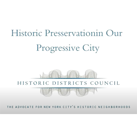 Historic Preservation in our Progressive City opening slide. 