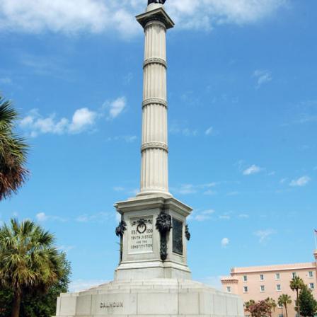 J. Massey Rhind with Renwick, Aspinwall, and Renwick, architects, John C. Calhoun, 1894-96, Marion Square, Charleston, S.C.