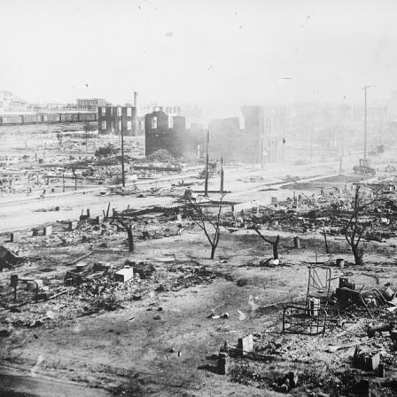 Ruins after the race riots