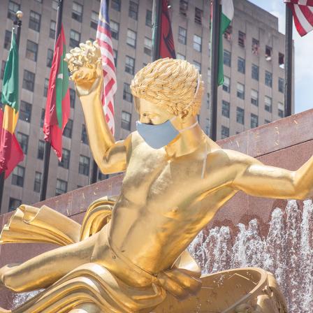 Prometheus, Rockefeller Center, New York, July 2020. [Courtesy of Anthony Quintano © via Flickr under License CC Attribution 2.0]