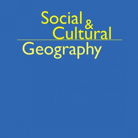 Journal Cover: Social Cultural Geography  