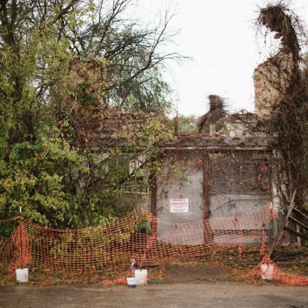 The ruins of Bryant’s Grocery, 2018. [Asleigh Coleman]