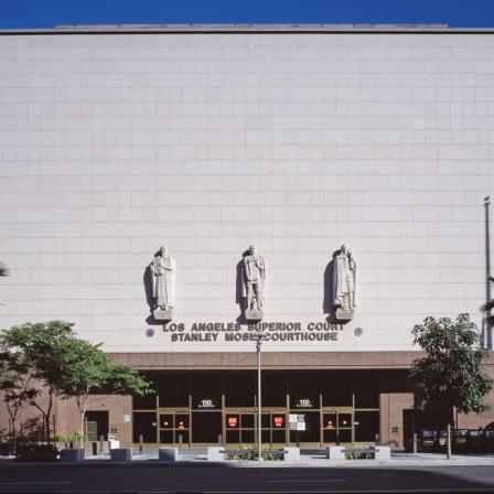 Downtown L.A.'s iconic Stanley Mosk Courthouse. Renowned African American architect Paul R. Williams led the Late Moderne–style building's design team.Photo: The Picture Art Collection / Alamy Stock Photo
