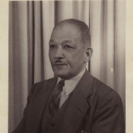 Harold Wallace, photographer, Portrait of John E. Brent, ca. 1950s; gelatin silver print on paper, 5 x 4 inches; Private Collection