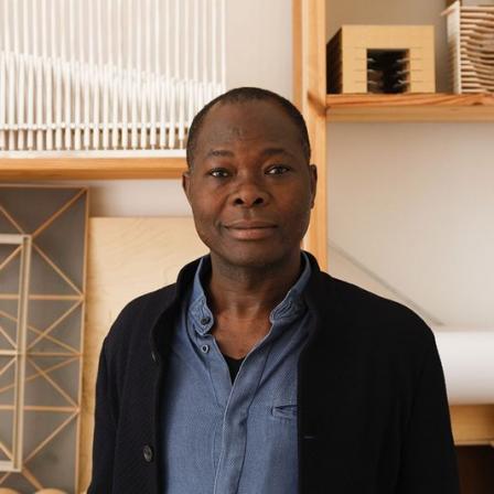 Francis Kéré in his studio in Berlin. Credit: Liz Eve