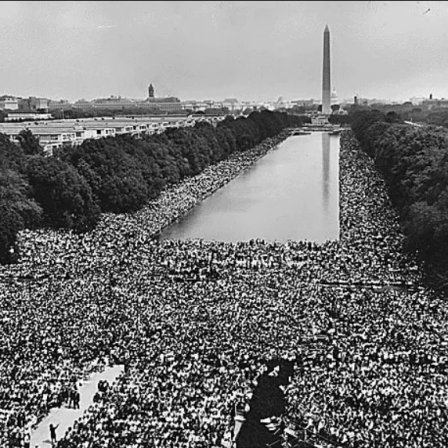 View Of Crowd At 1963 March On Washington