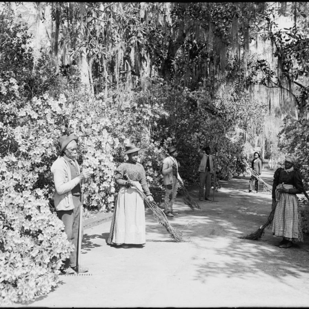 The caretakers, Magnolia-on-the-Ashley [i.e. Magnolia Gardens], Charleston, S.C. William Henry Jackson, photographer Detroit Publishing Company photograph collection (Library of Congress)